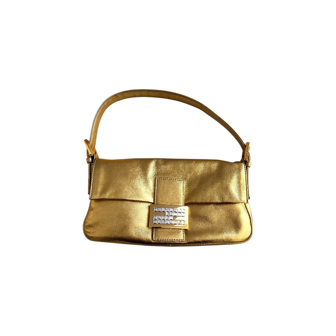Classic vintage Fendi gold baguette