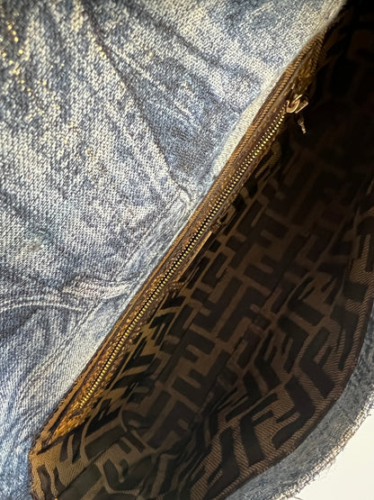 Fendi denim baguette