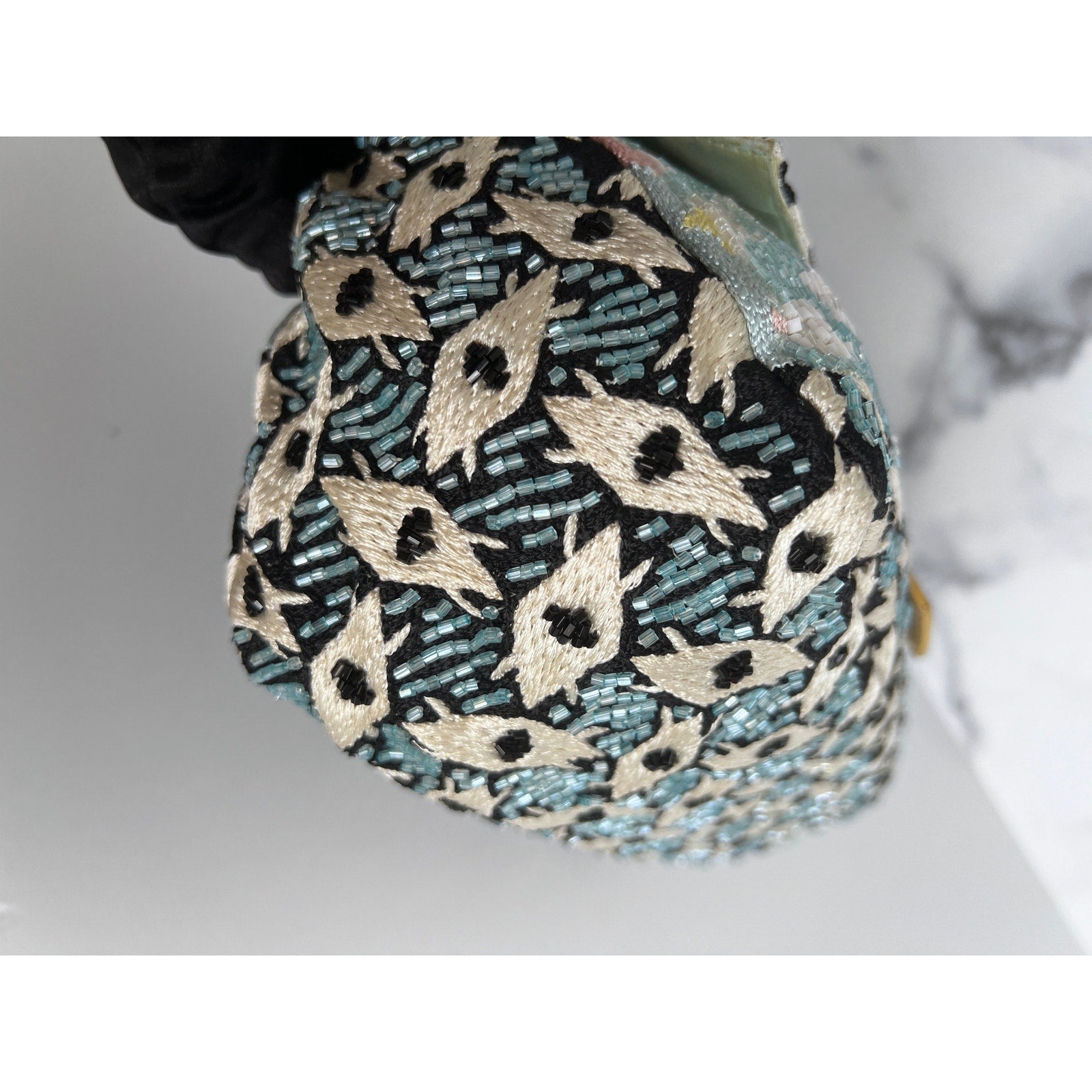 Vintage Fendi beaded Mamma baguette