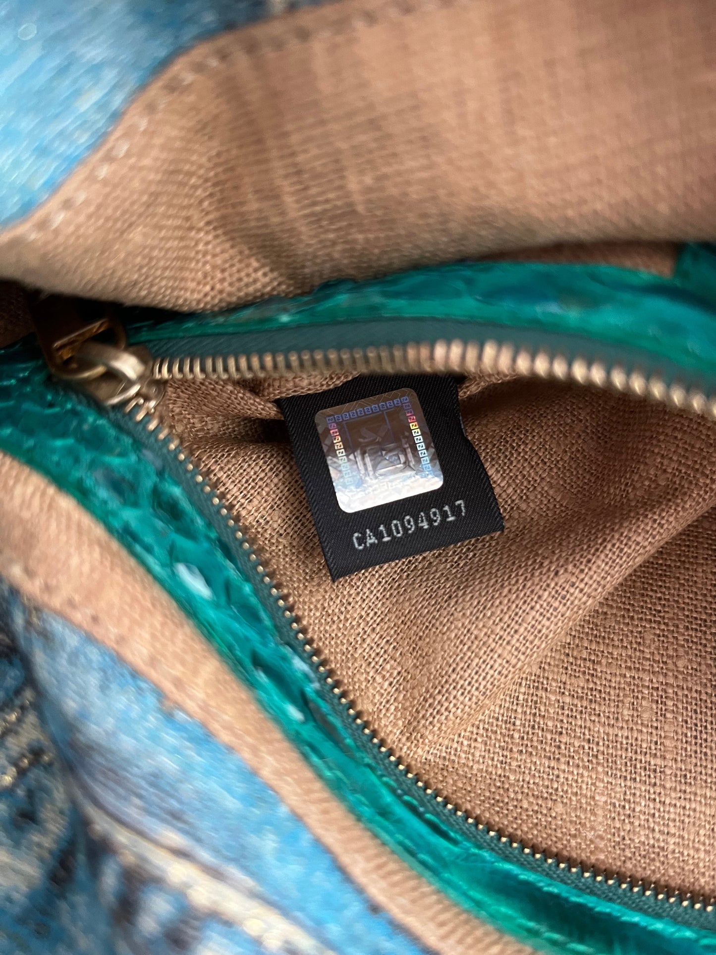 Fendi Jeans print Baguette