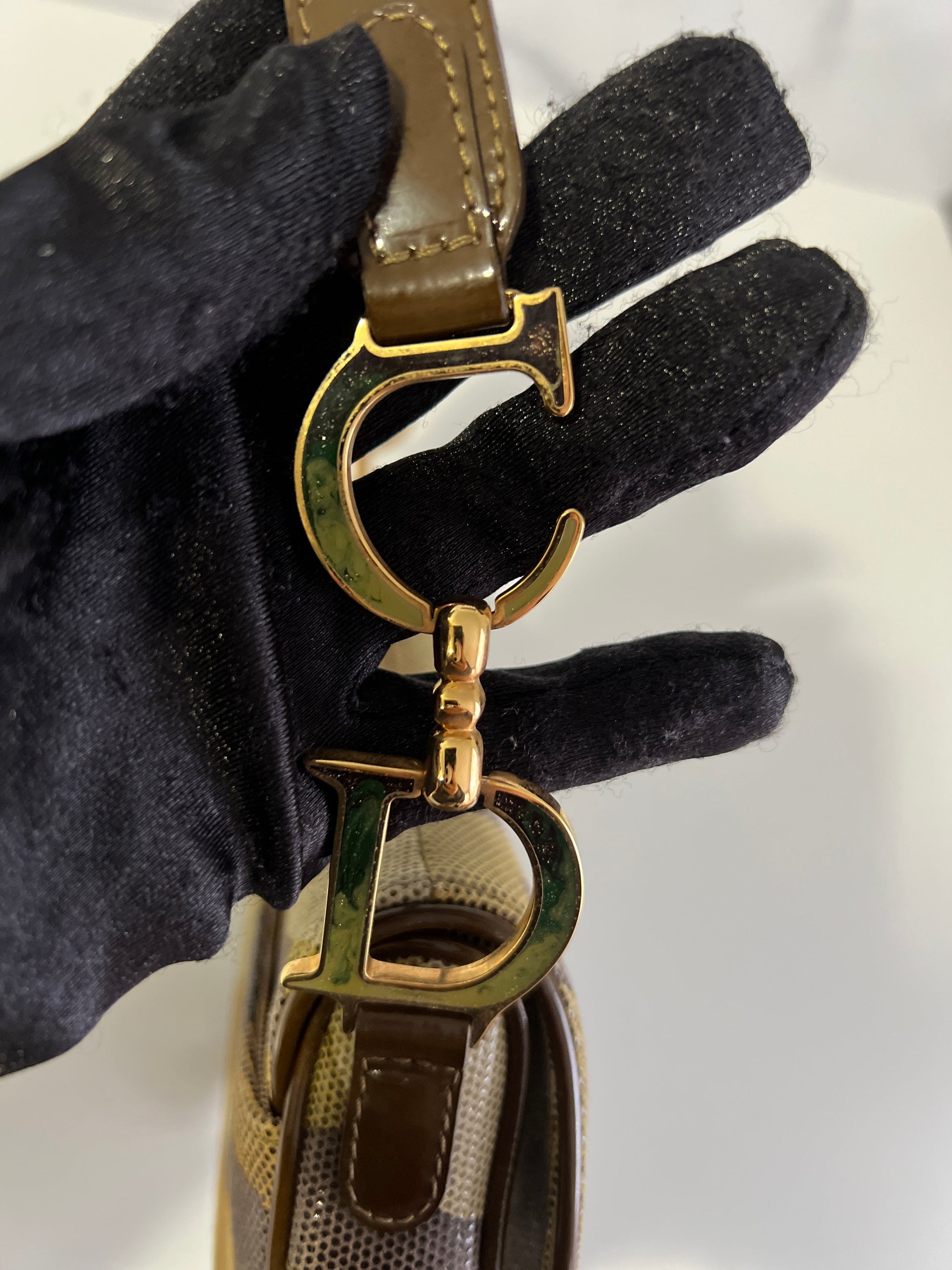 Dior Extremely rare small size camouflage saddle bag