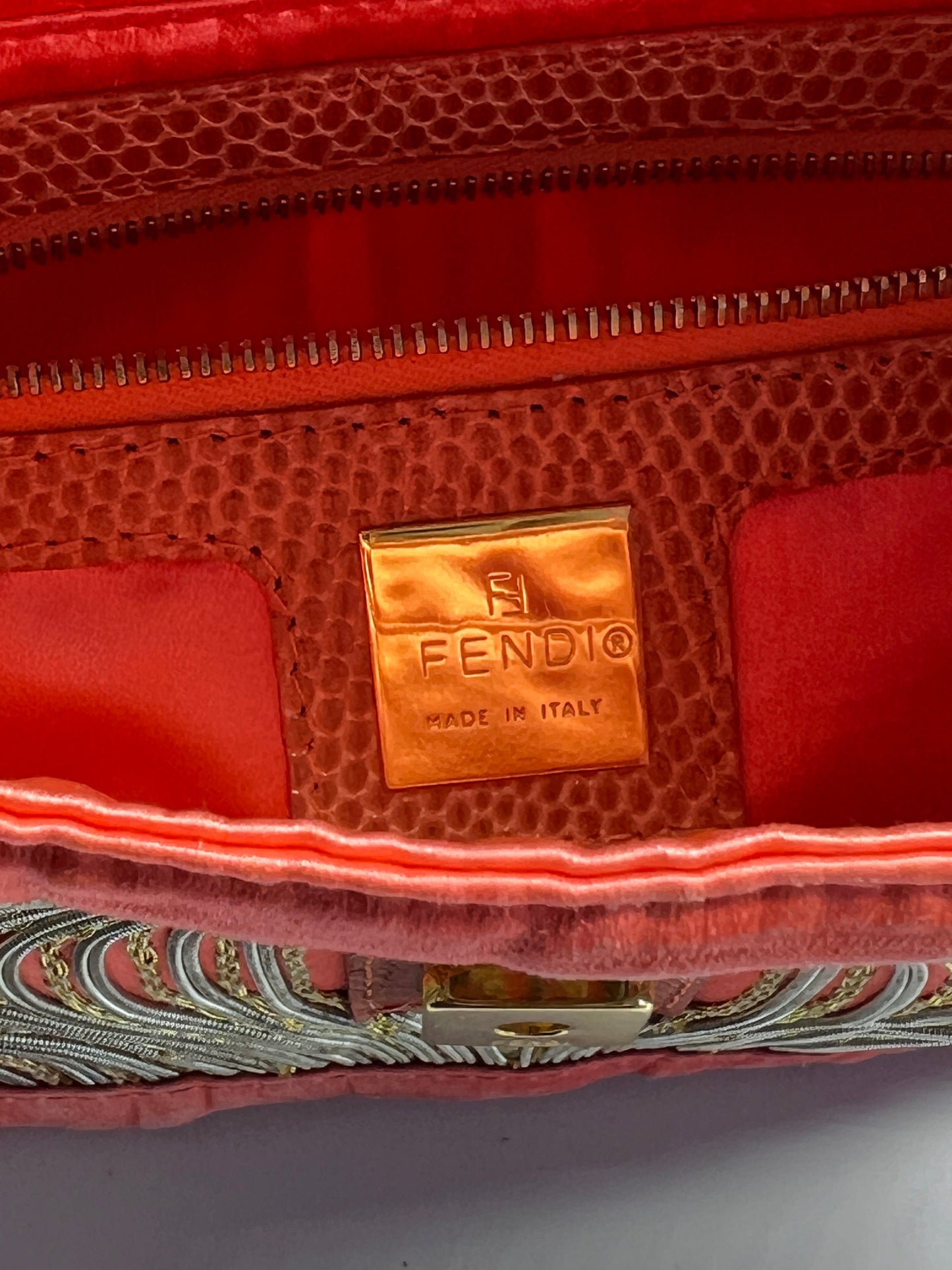 Vintage Custom Fendi Baguette - Tropical Insect Embroidery