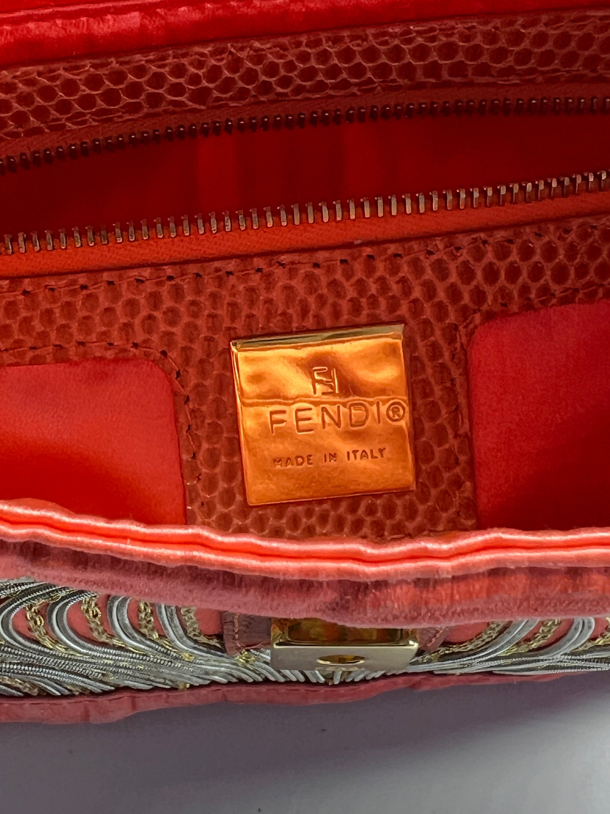 Vintage Custom Fendi Baguette - Tropical Insect Embroidery