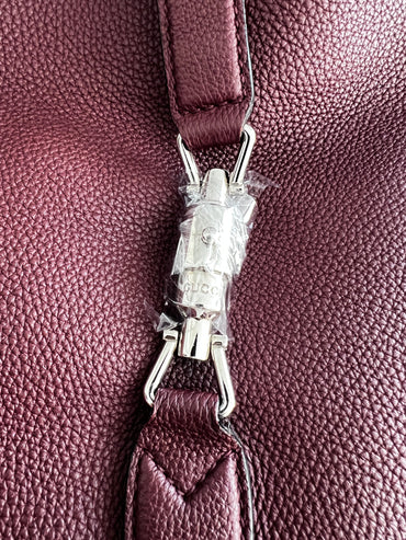 Gucci oxblood grain leather Jackie Hobo bag medium size