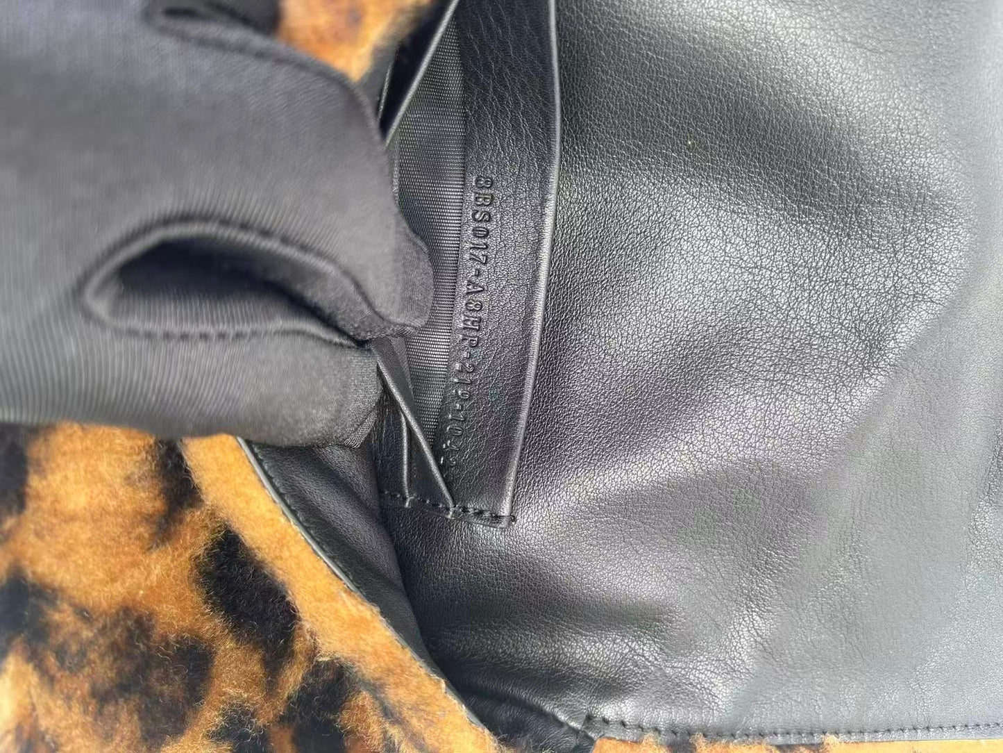 Fendi Mini FF Shearling Baguette