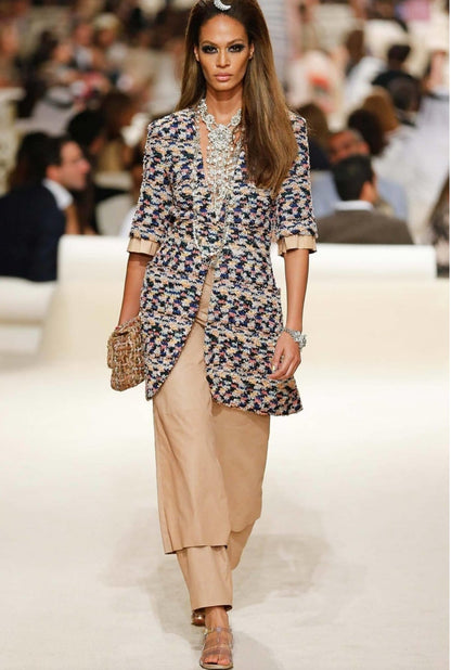 Chanel Limited Edition 2015 Dubai Resort Runway Woven Pom Pom Classic Flap Bag