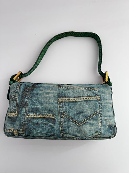 Fendi Limited Edition Denim Baguette