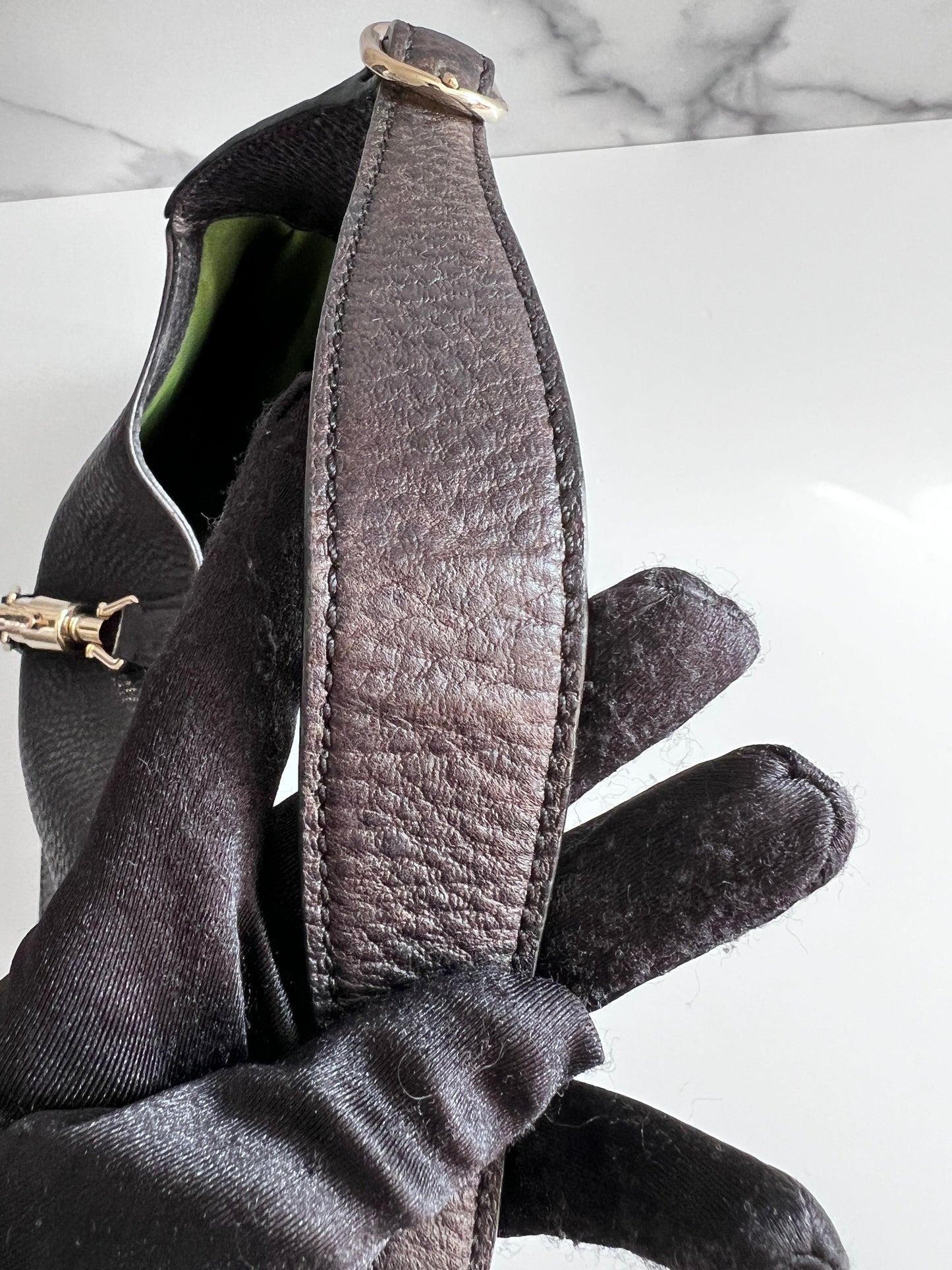 Gucci grain leather black small size Jackie 1961