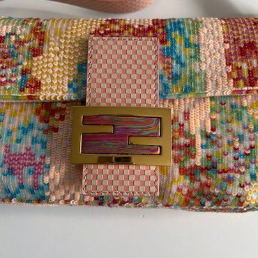 Fendi baguette rainbow sequin from 2013 shoulder bag