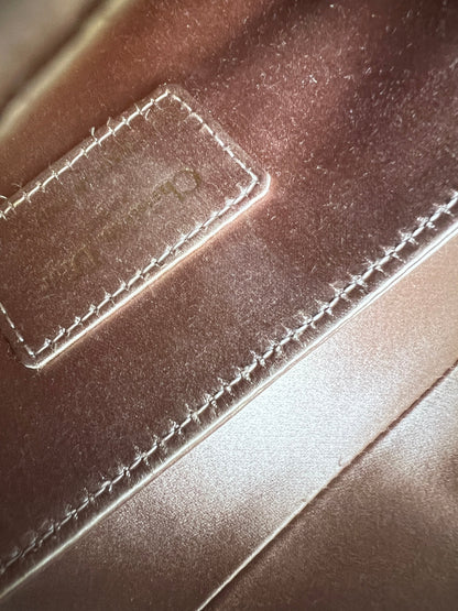 Dior small rose pink satin Saddle Bag