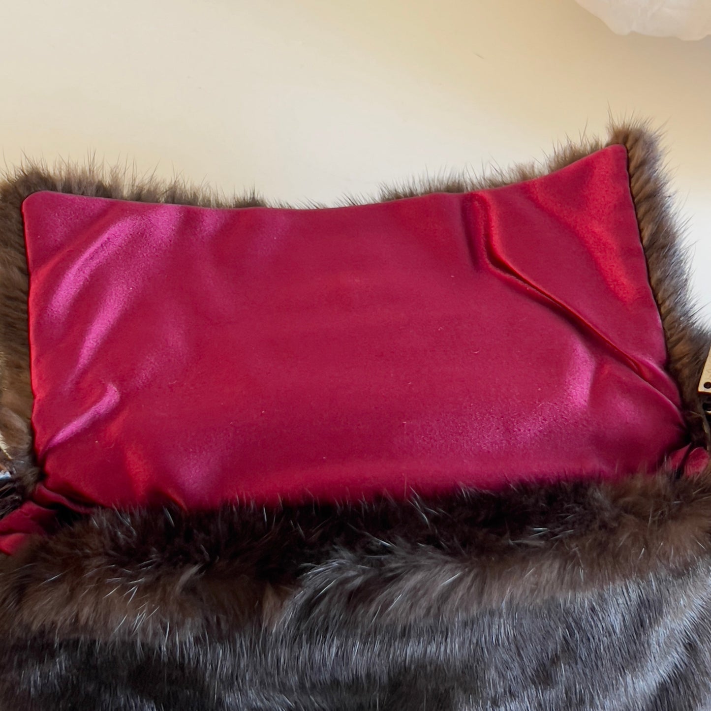 Vintage Fendi Mink Fur Mini Mamma Baguette