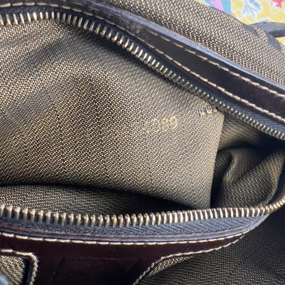 Vintage Fendi Gold-tone Hardware Zucca Baguette