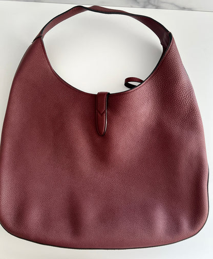 Gucci oxblood grain leather Jackie Hobo bag medium size