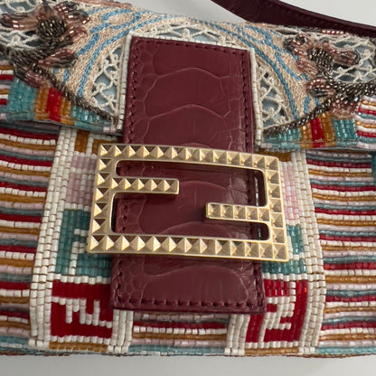 Vintage Fendi Embroidered Baguette