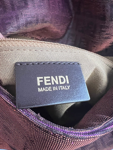 Fendi baguette purple mamma zucchino shoulder bag