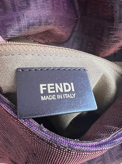 Fendi baguette purple mamma zucchino shoulder bag