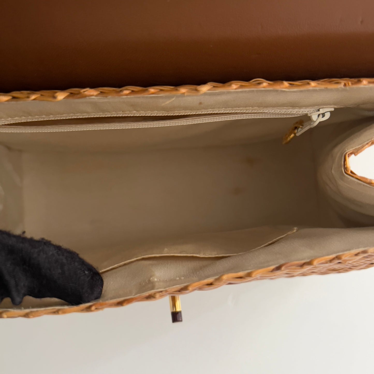 Vintage Chanel Wicker Shoulder Bag