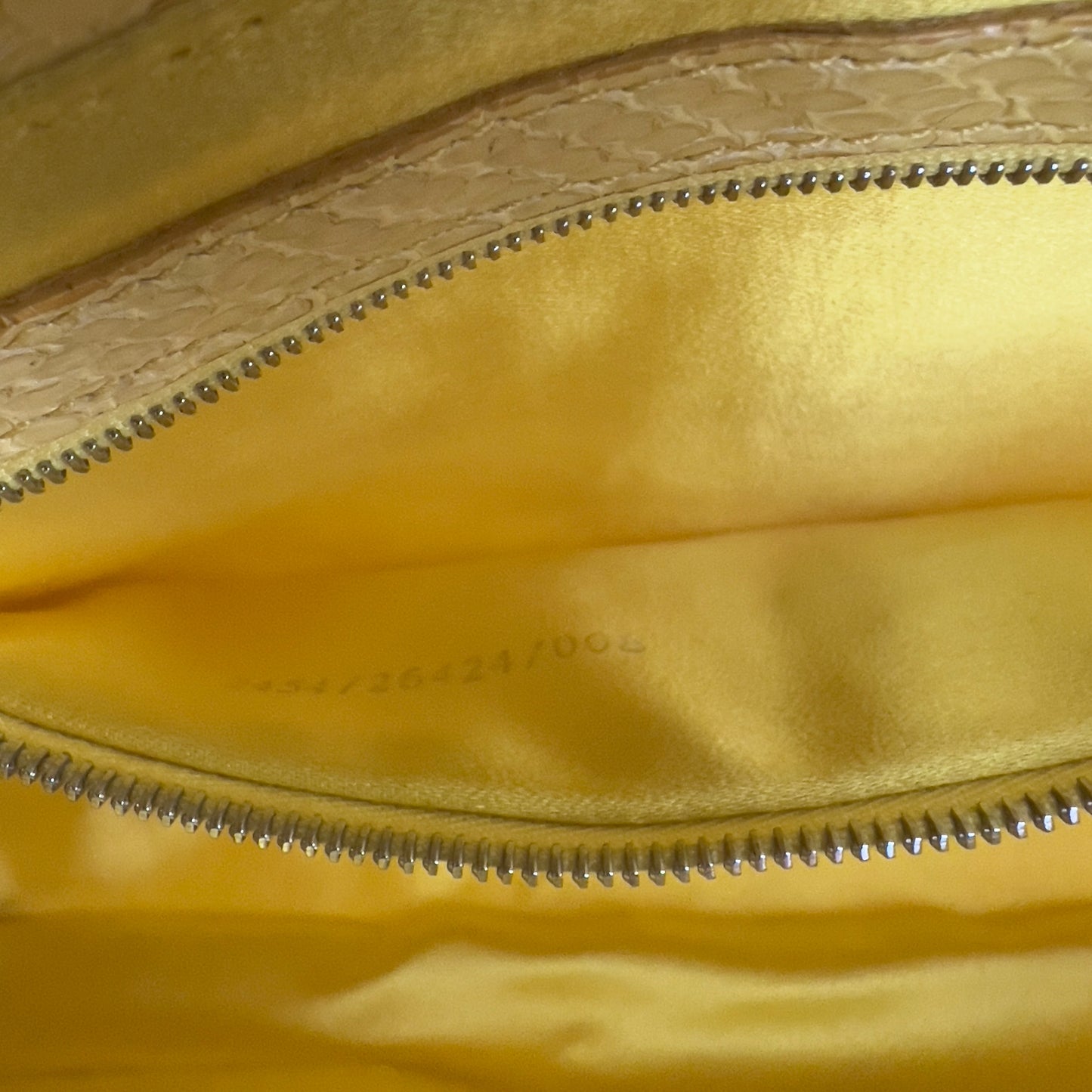 Vintage Fendi Yellow sequin Baguette