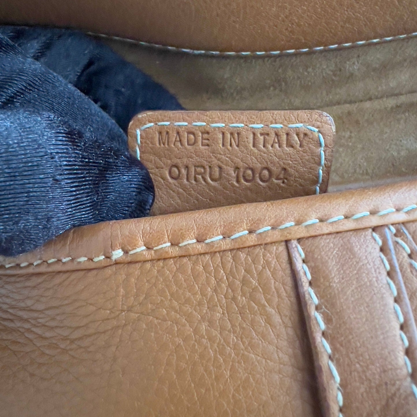 Dior Caramel Leather Saddle Bag