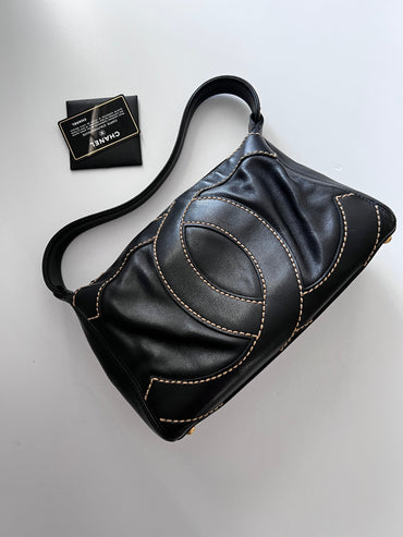 Chanel stitch Big CC shoulder bag
