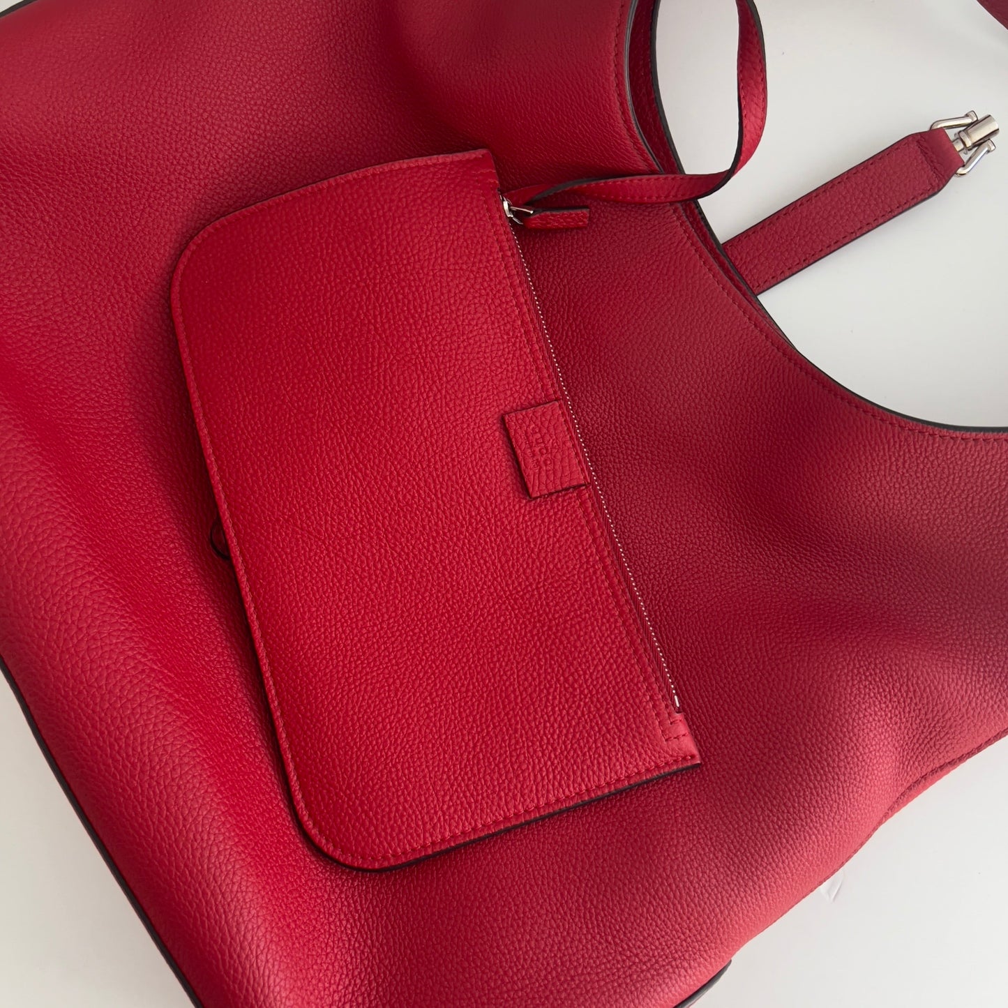 Gucci Red Soft Hobo Bag Big Size