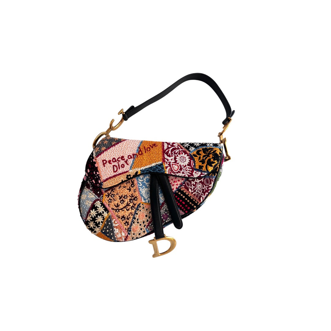 Dior Dior Love& Peace beaded saddle bag from 2018