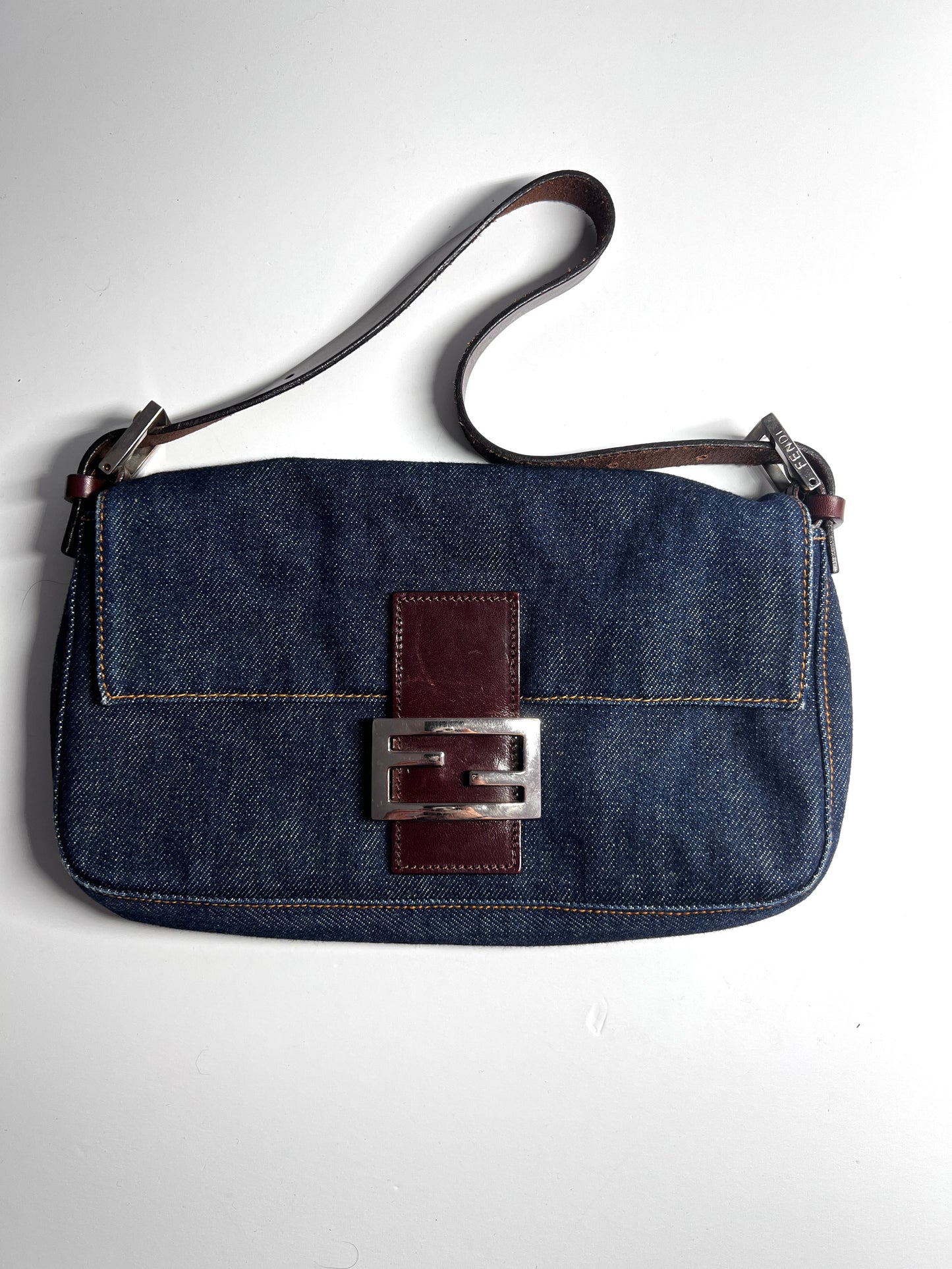 Vintage Fendi Denim baguette