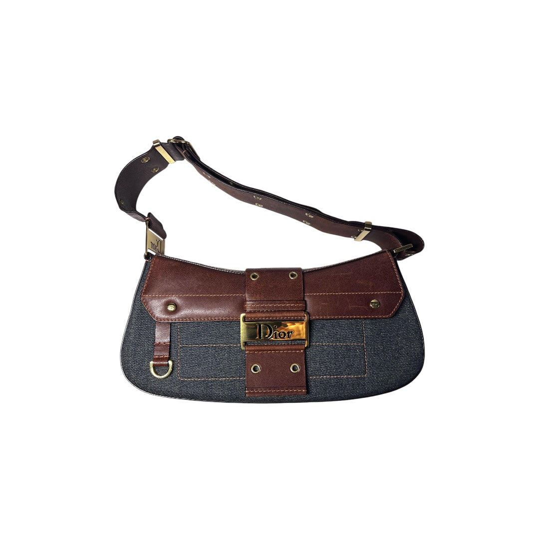 Dior Dior denim punk shoulder bag