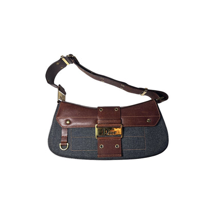 Dior denim punk shoulder bag