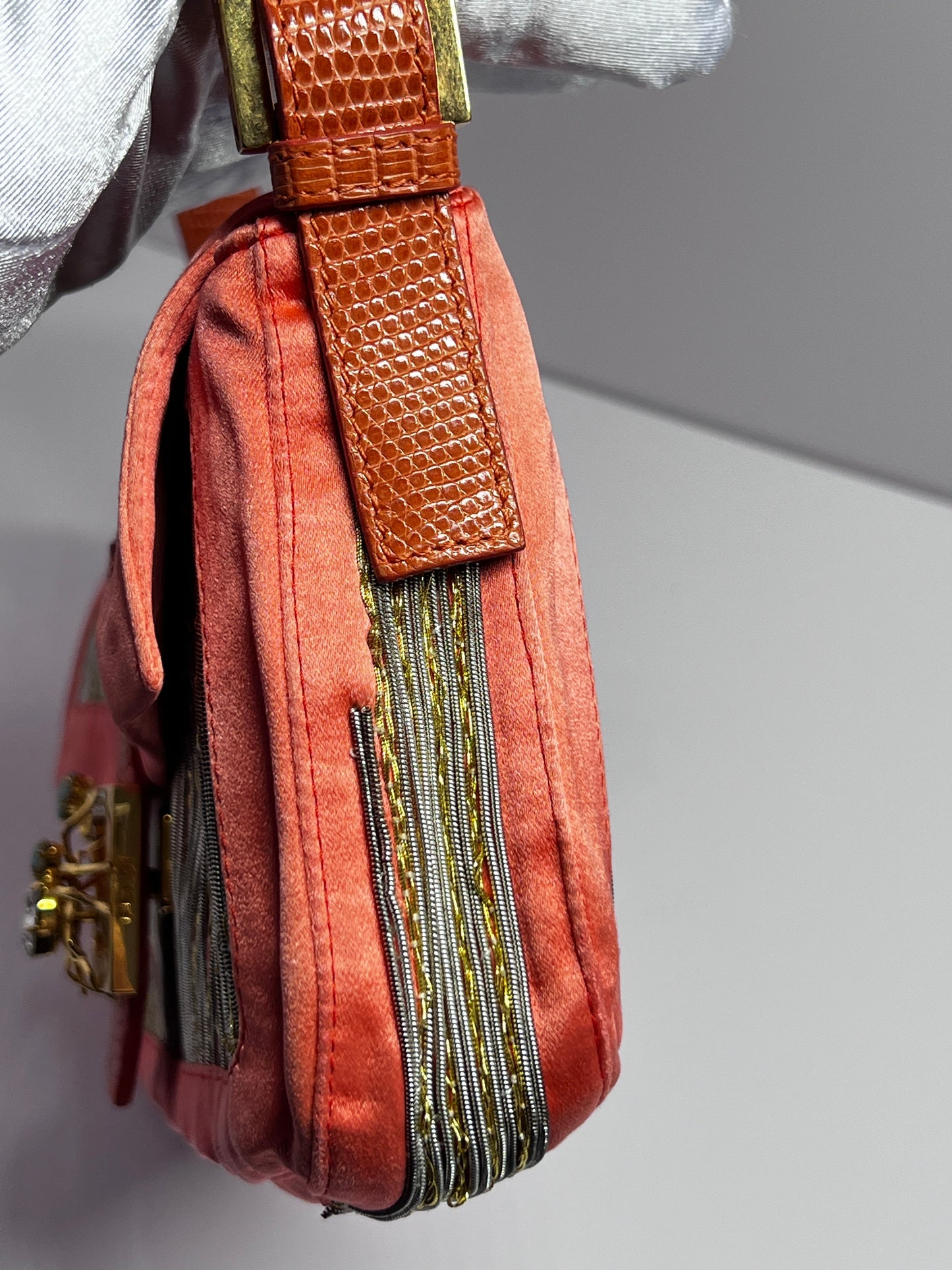 Vintage Custom Fendi Baguette - Tropical Insect Embroidery