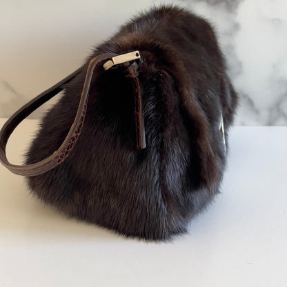 Vintage Fendi Mink Fur Mini Mamma Baguette