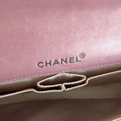 Vintage Chanel Pink Travel Ligne E/W Flap bag
