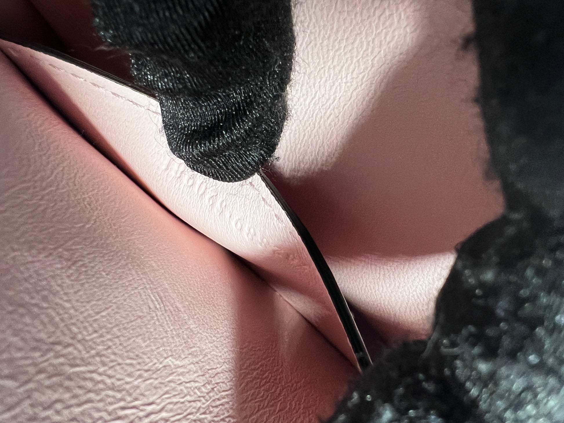 Gucci mini pink Python Notte bag