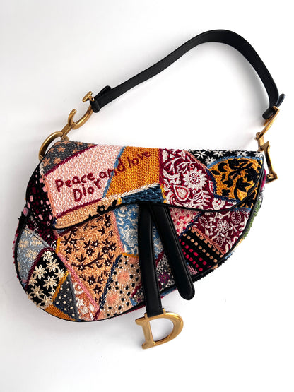Dior Love& Peace beaded saddle bag from 2018