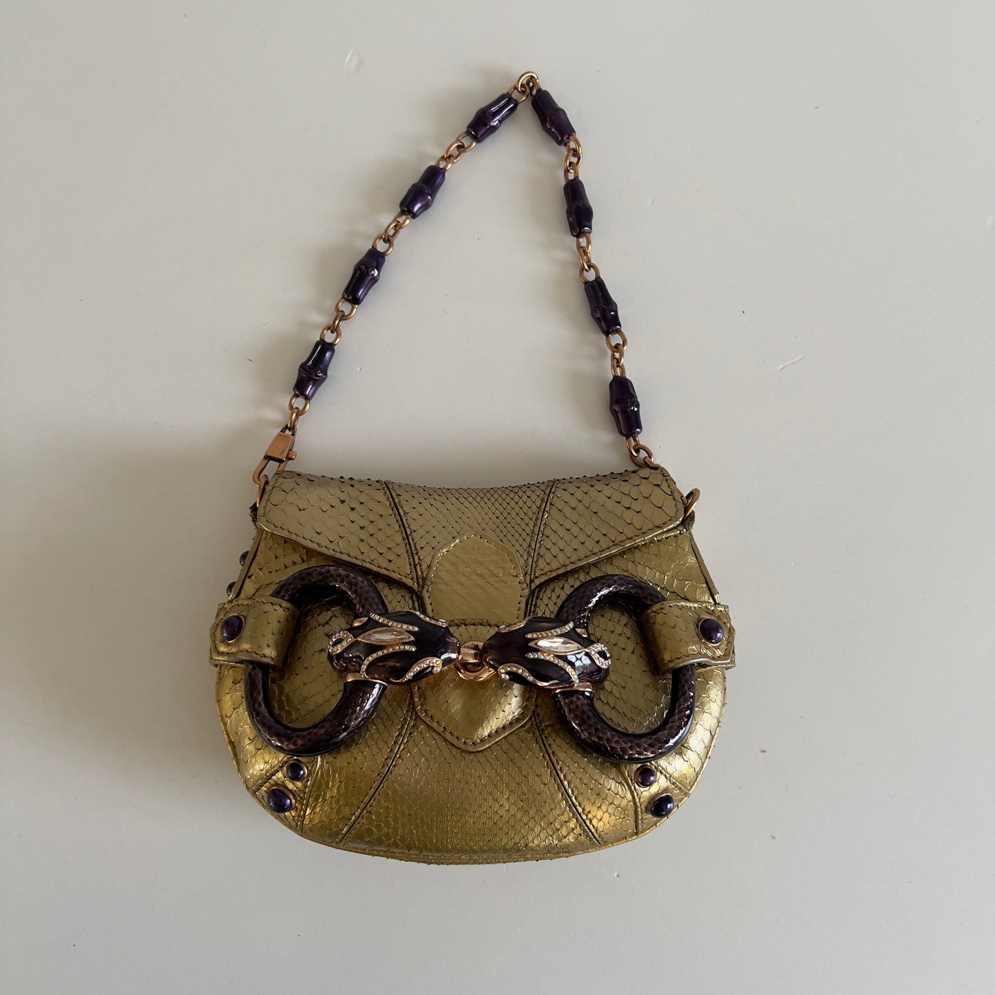 Vintage Gucci Gold Horsebit by TF