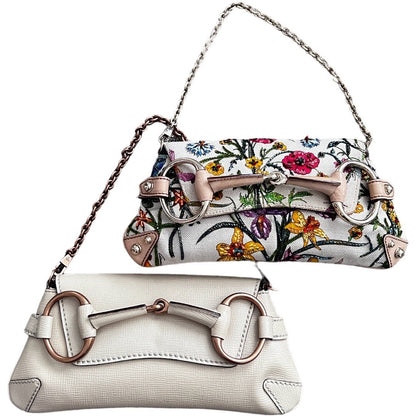 Gucci beaded floral horsebit chain