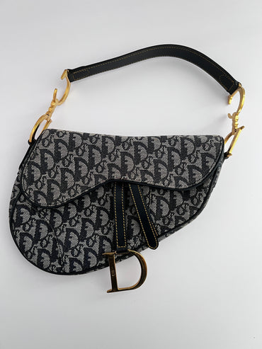 Vintage Dior Blue Diorissmo saddle bag