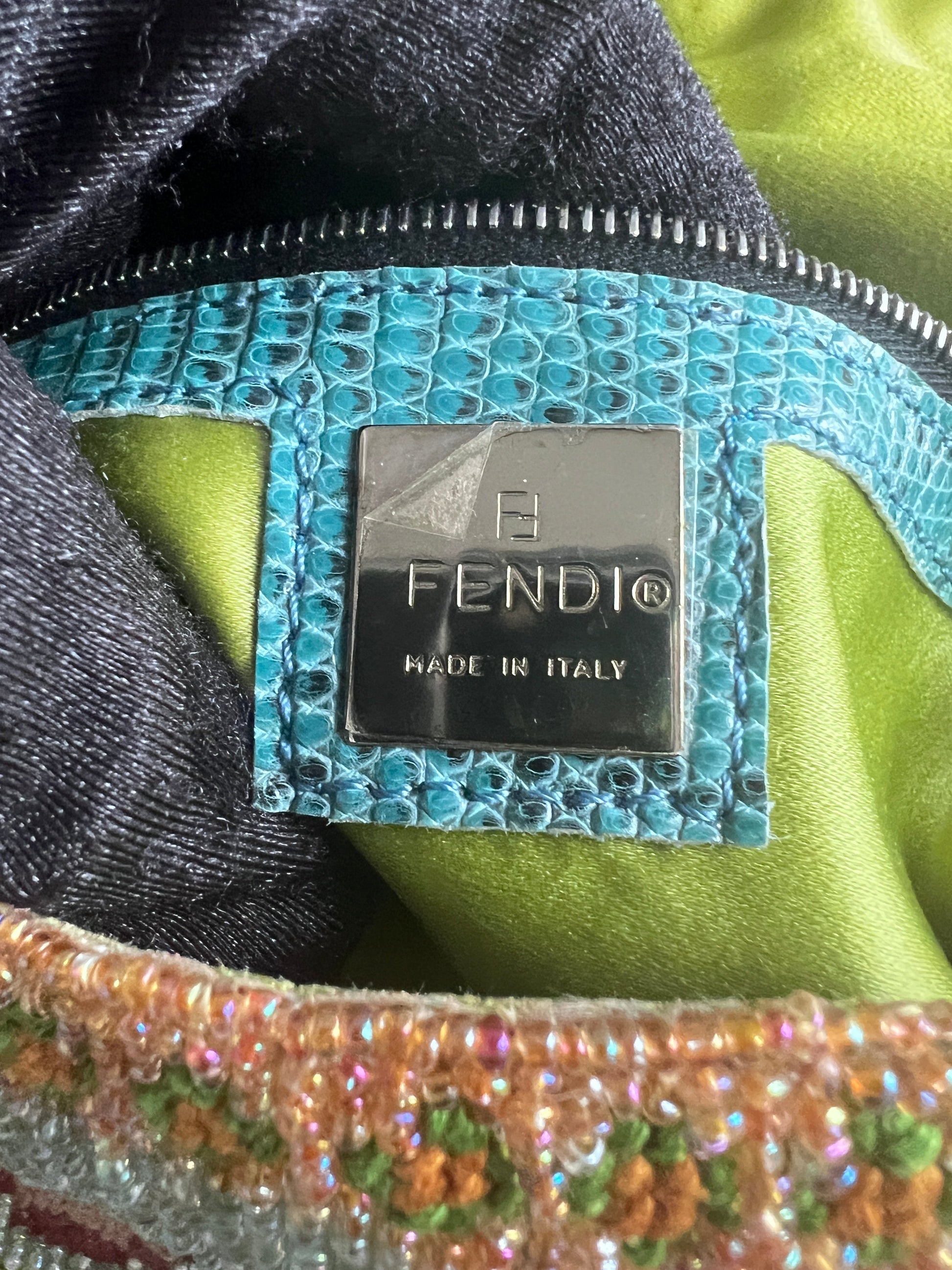 VintageFendi Madonna boho beaded baguette from 1997