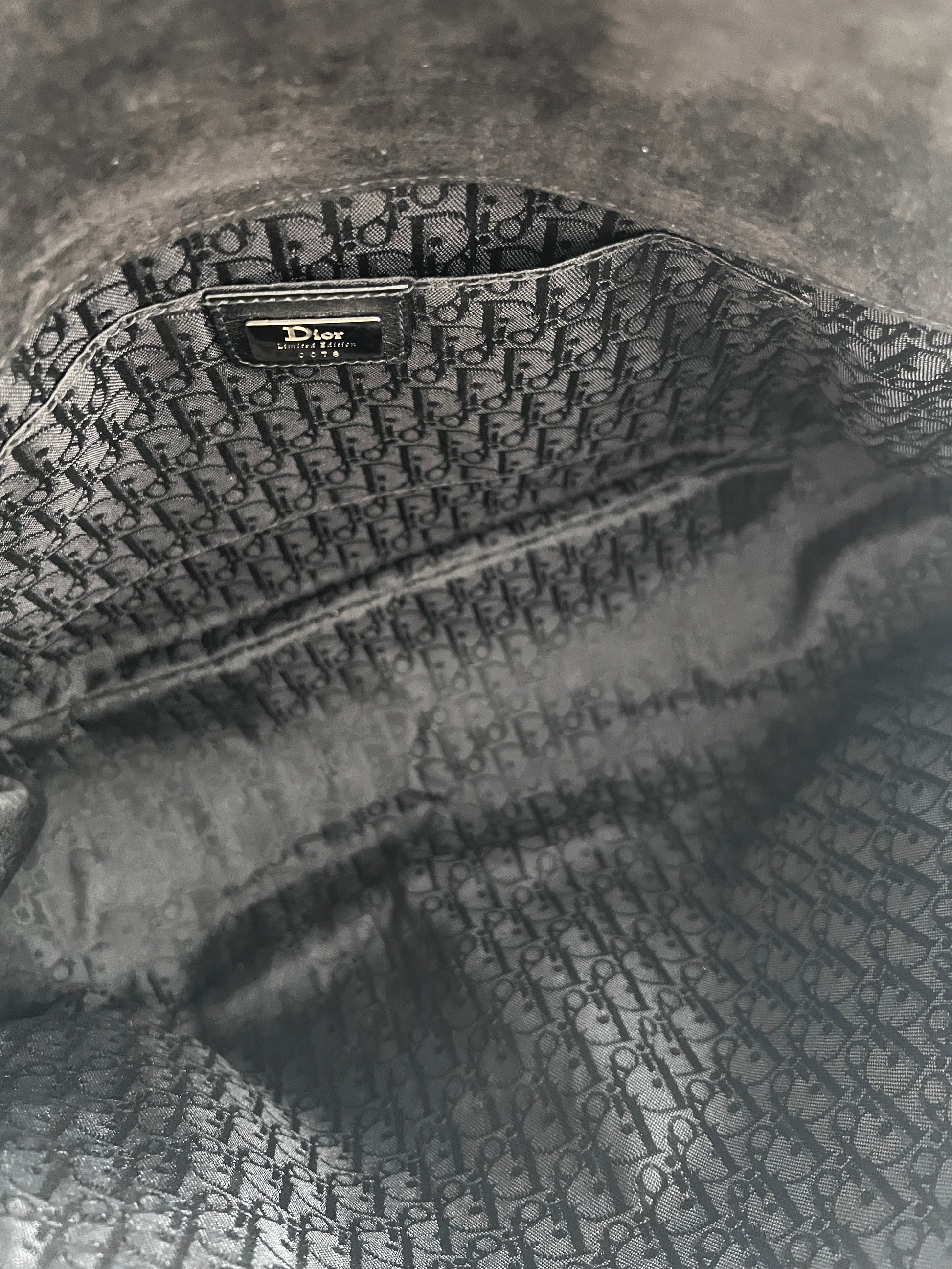 Vintage Dior love&peace limited edition leather shoulder bag