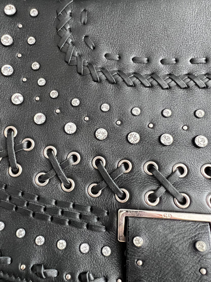 Vintage Dior love&peace limited edition leather shoulder bag