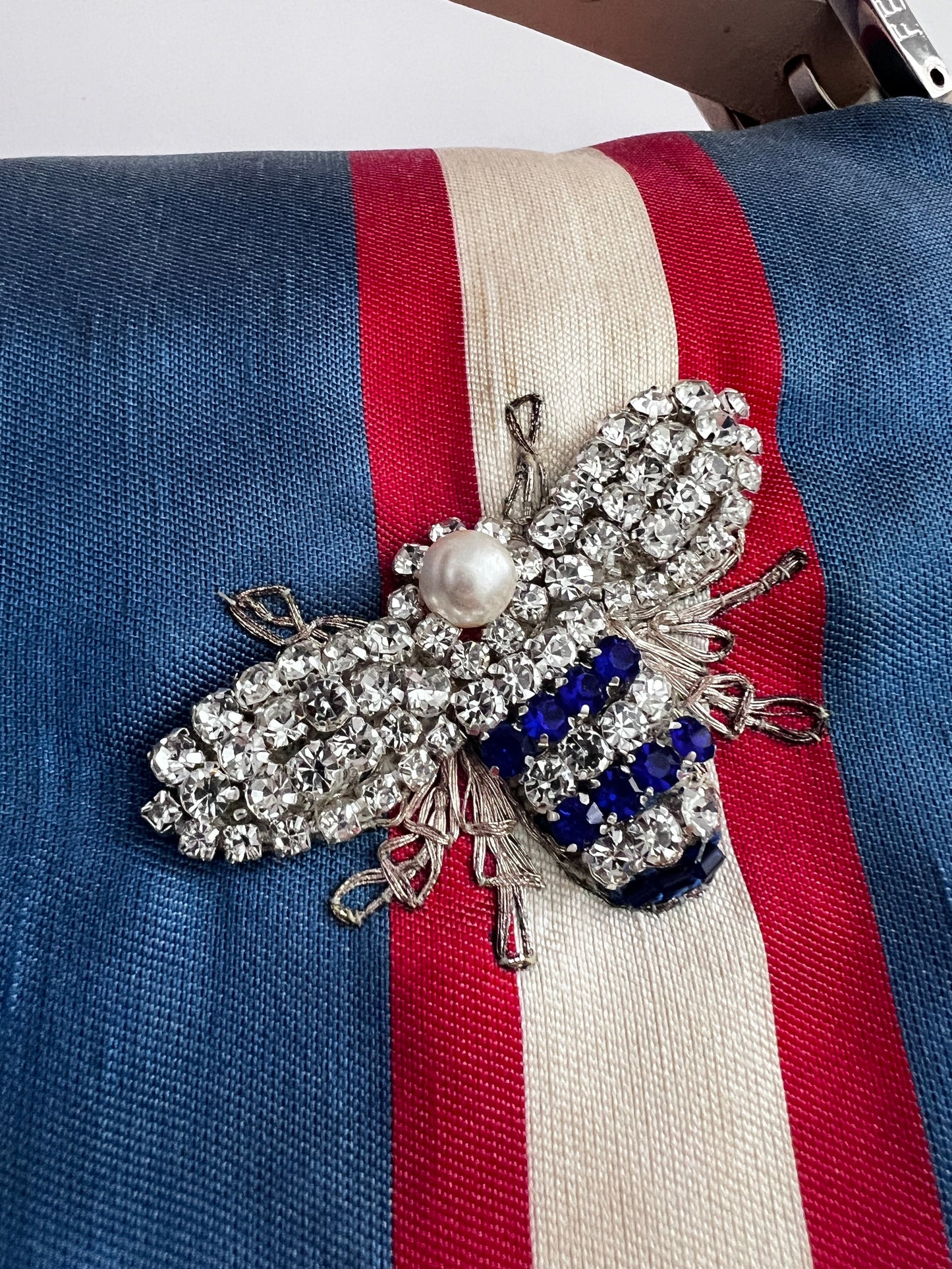 Vintage Fendi insect strip baguette