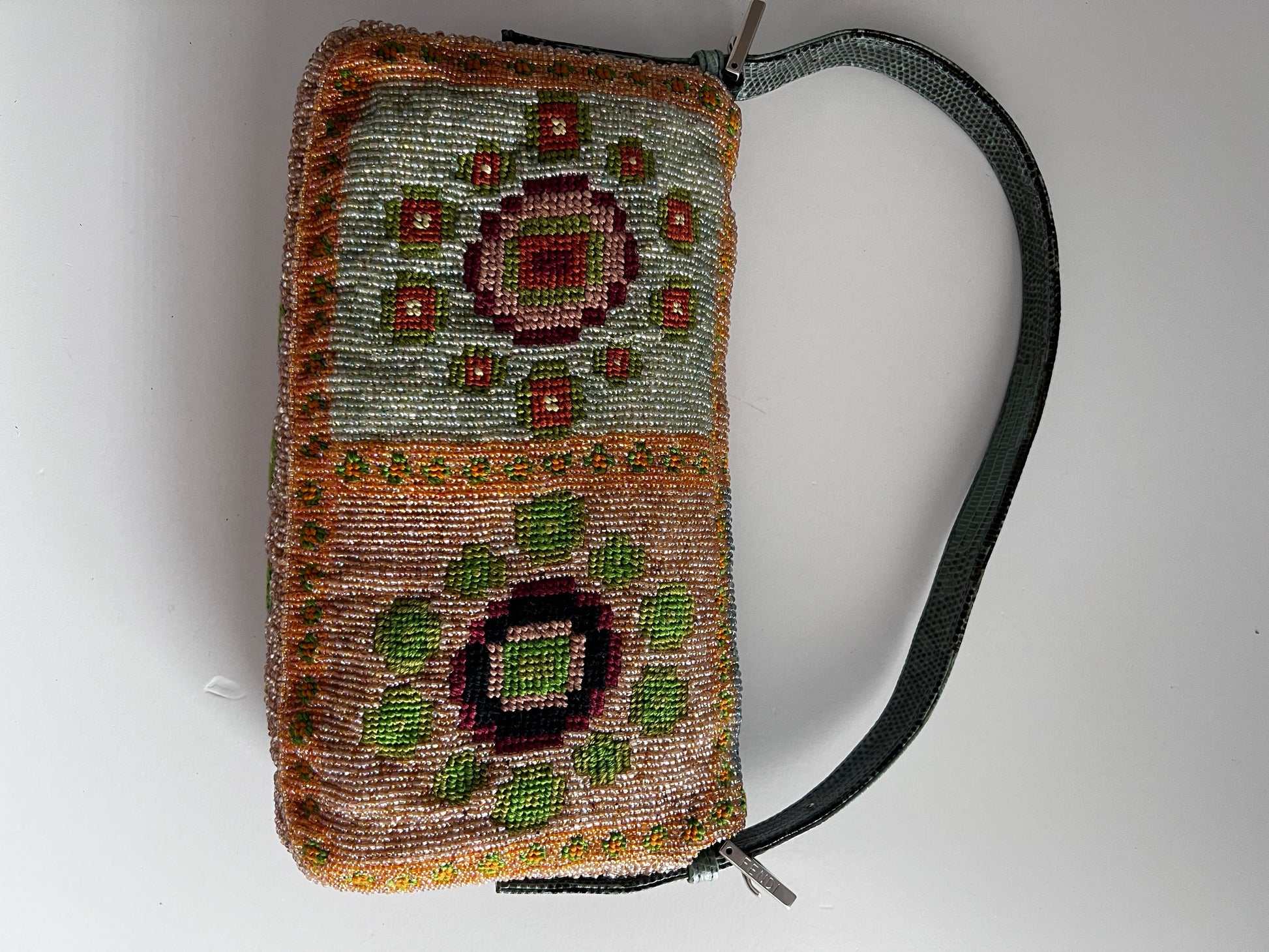 VintageFendi Madonna boho beaded baguette from 1997