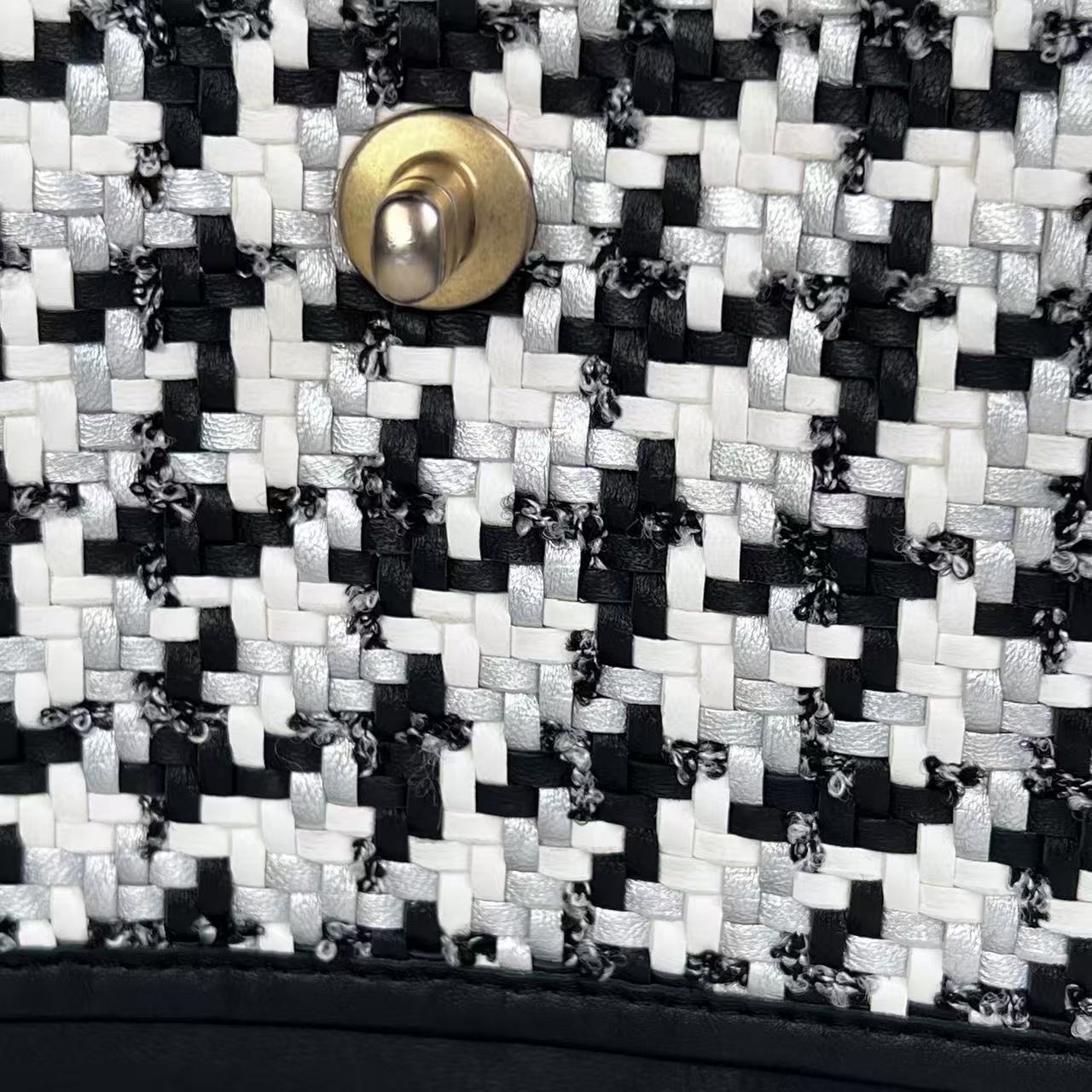 Chanel 2023 medium woven flap bag