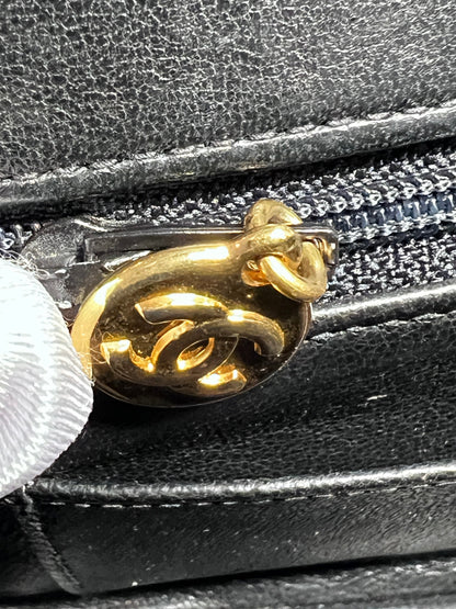 Vintage Chanel mini rectangular satin flap bag