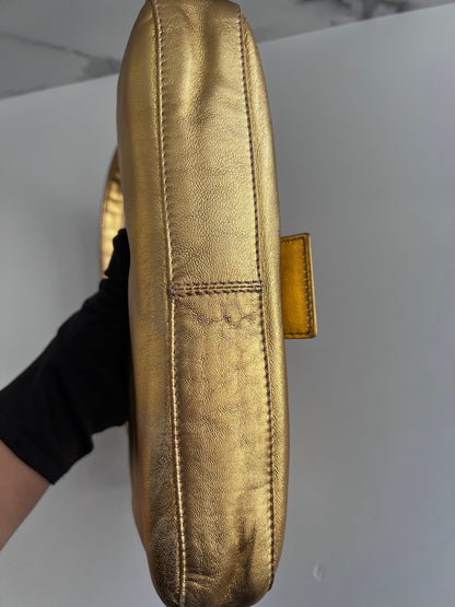Classic vintage Fendi gold baguette