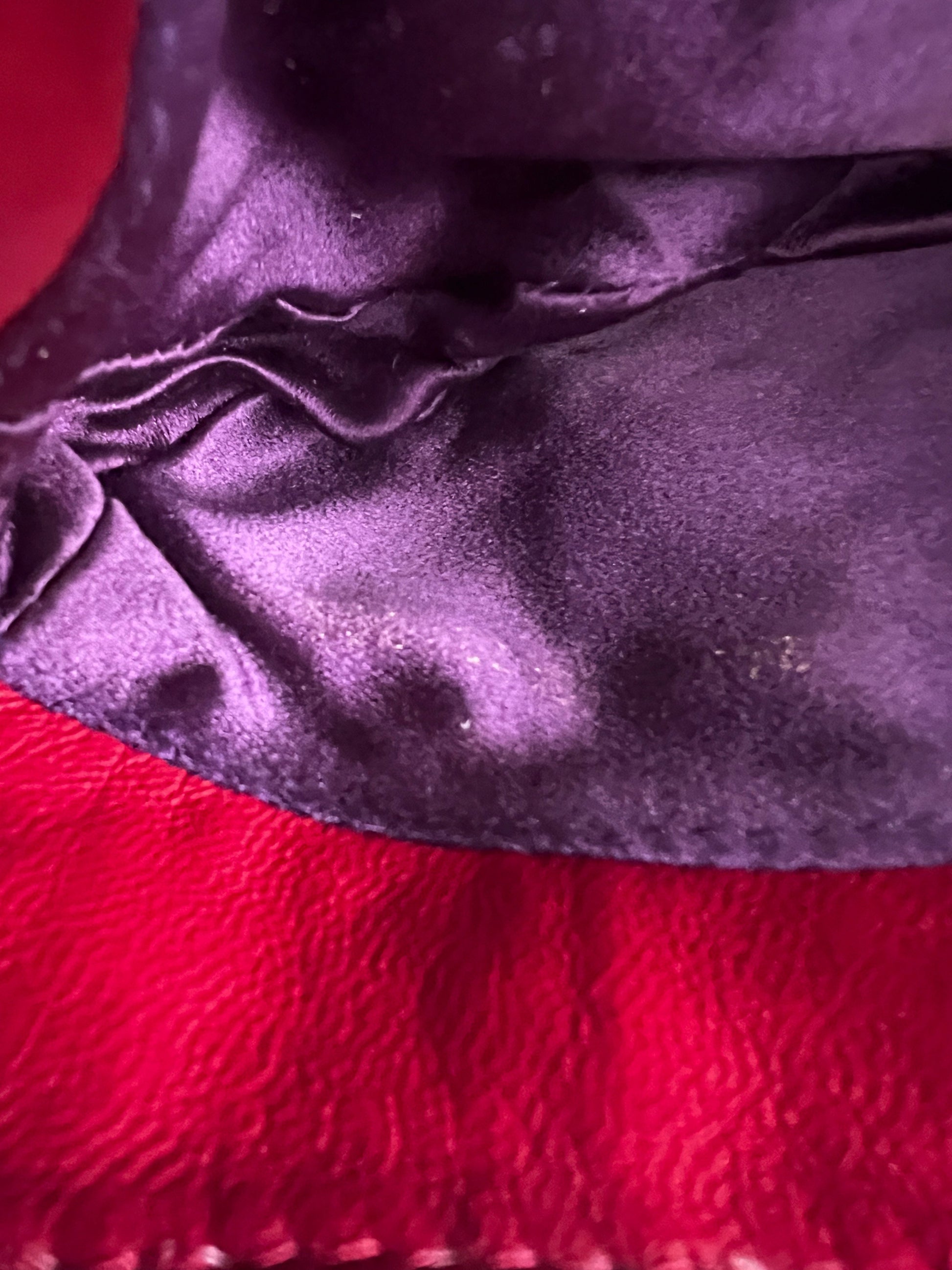 Vintage Fendi Red Sequin Croissant Bag