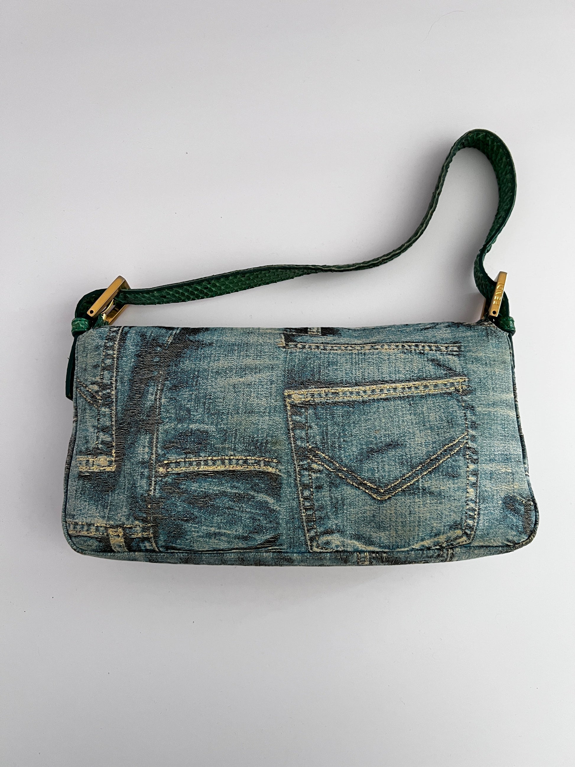Fendi Limited Edition Denim Baguette
