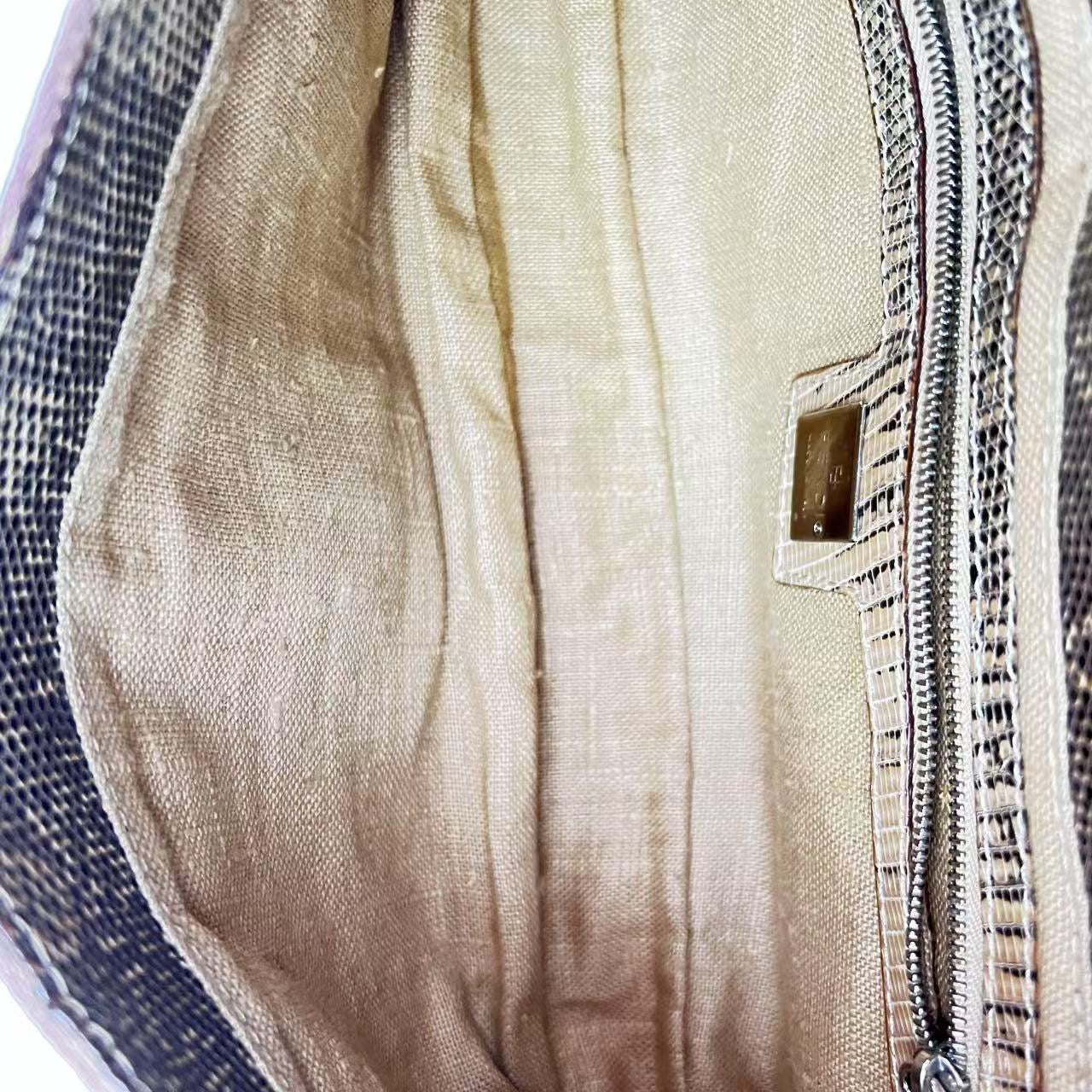 Fendi Baguette Multicolor mirror silver hardware shoulder bag