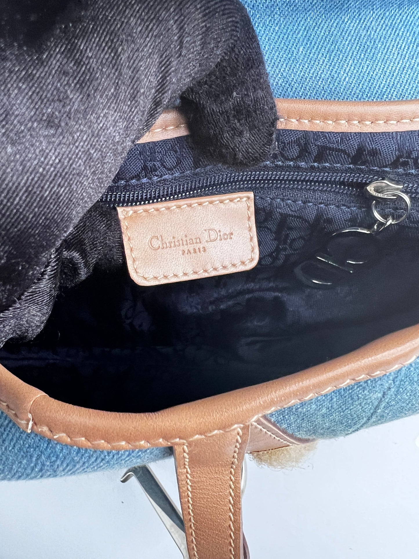 Dior denim saddle