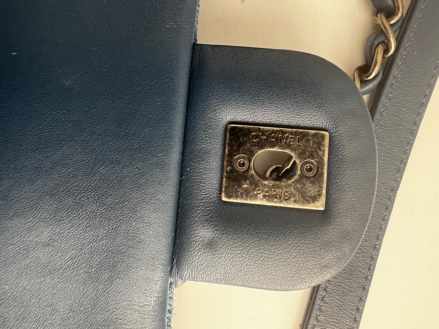 Chanel Paris-Dubai denim flap bag